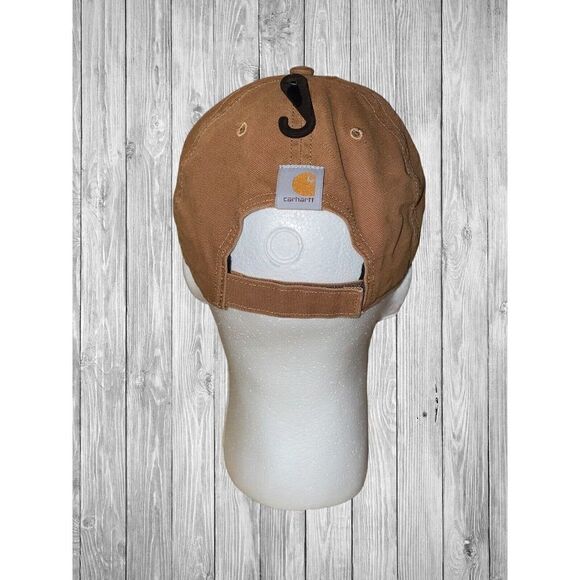 Carhartt Force Texas Patch Hat Cap Strapback Adjustable NWT Tan Khaki - Picture 3 of 5